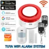 WiFi Tuya Home Alarm System 120DB Wireless WIFI Siren 433MHz Burglar Security Alarm Smart Life App Control Wireless Home Alarm