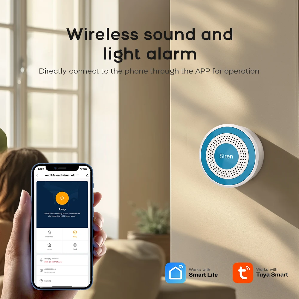 PGST WiFi Alexa Tuya Smart Life Home Alarm Security System Kit Home Automation Alarm Security Protection Door Motion Sensor - Image 4