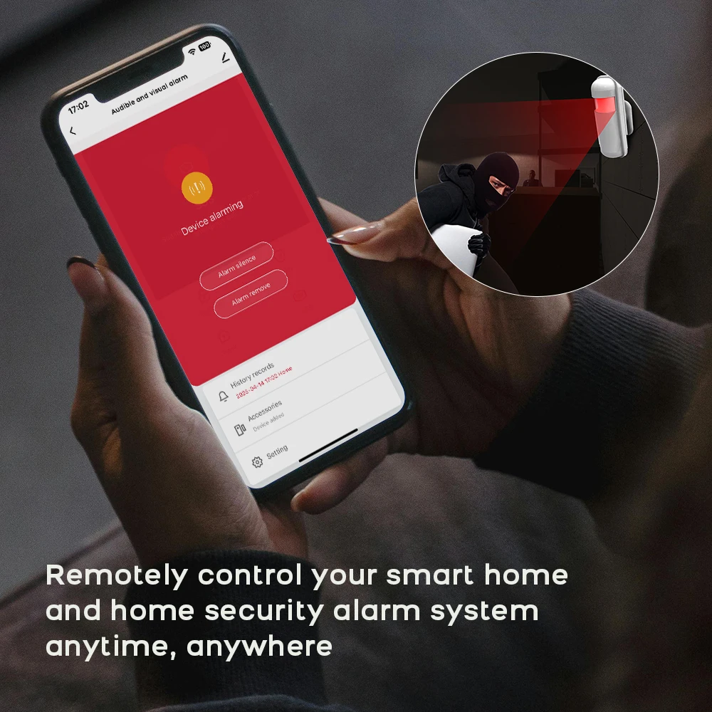 PGST WiFi Alexa Tuya Smart Life Home Alarm Security System Kit Home Automation Alarm Security Protection Door Motion Sensor - Image 6