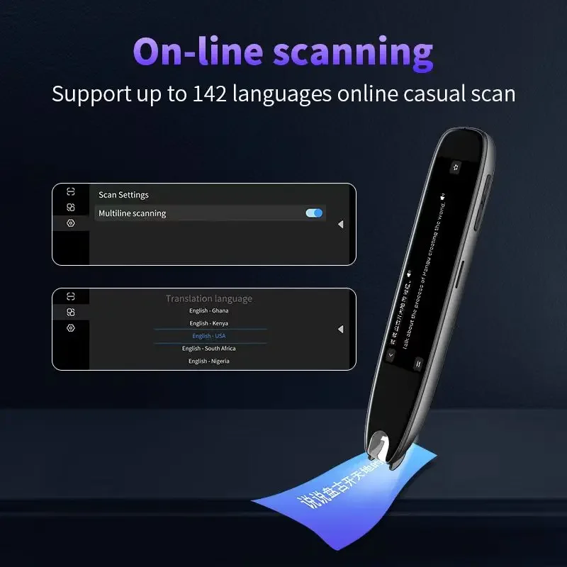 S65 Translation Pen Real Time Intelligent Text Scanning Point Reading Learning Smart Voice Translator Device Recording Pen - Image 4