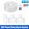 Tuya WiFi Smart Home Alarm System 433MHz Burglar Security Alarm Siren Smart Life App Control Wireless Home Alarms System Kits