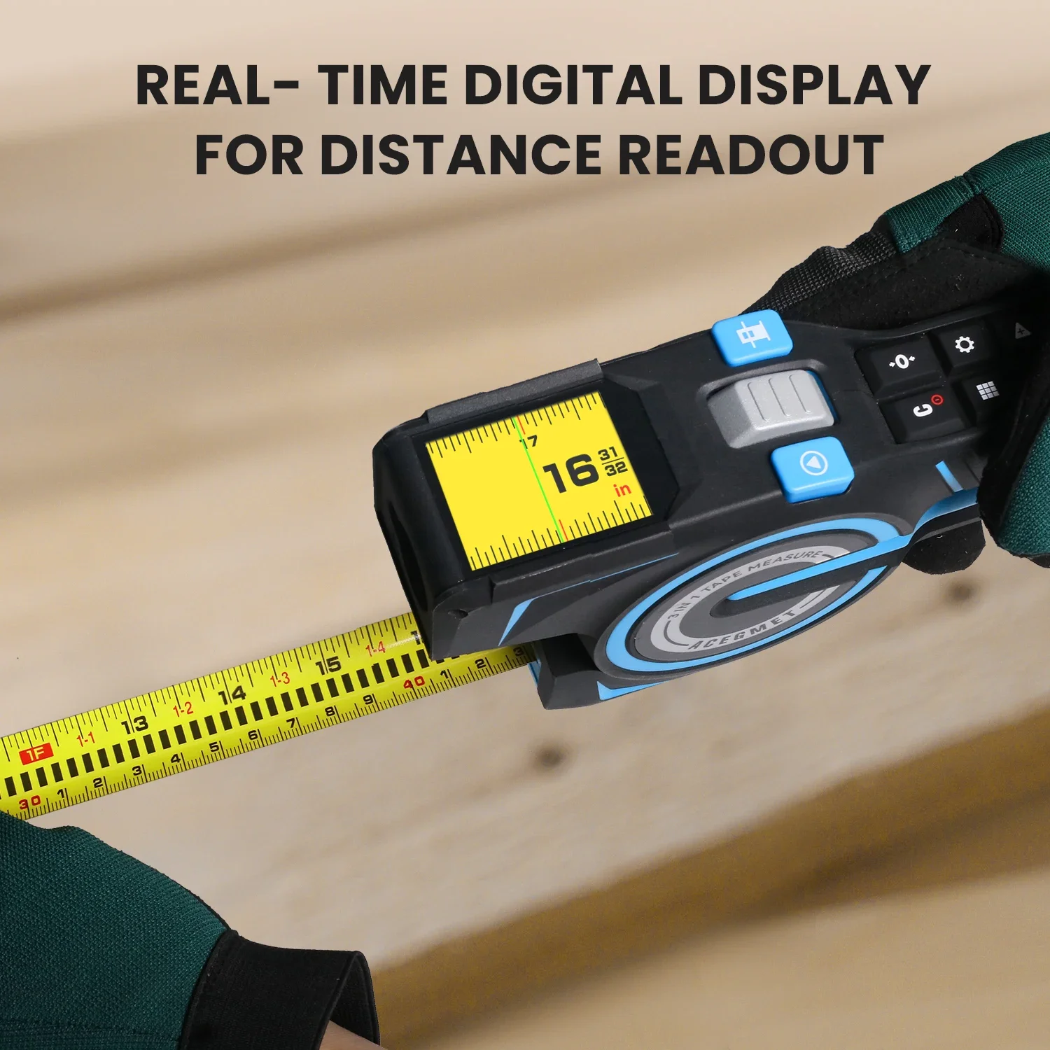 Mileseey DTX10 3-in-1 Digital Tape Laser Disance Meter Measure with Swappable Battery Laser Tape - Image 3
