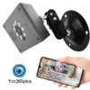 Ycc365plus Wifi Camera Triangle Support Wall Corner Glass Amount Color Night Vision Motion Detection Easy Set Up Bird House Use