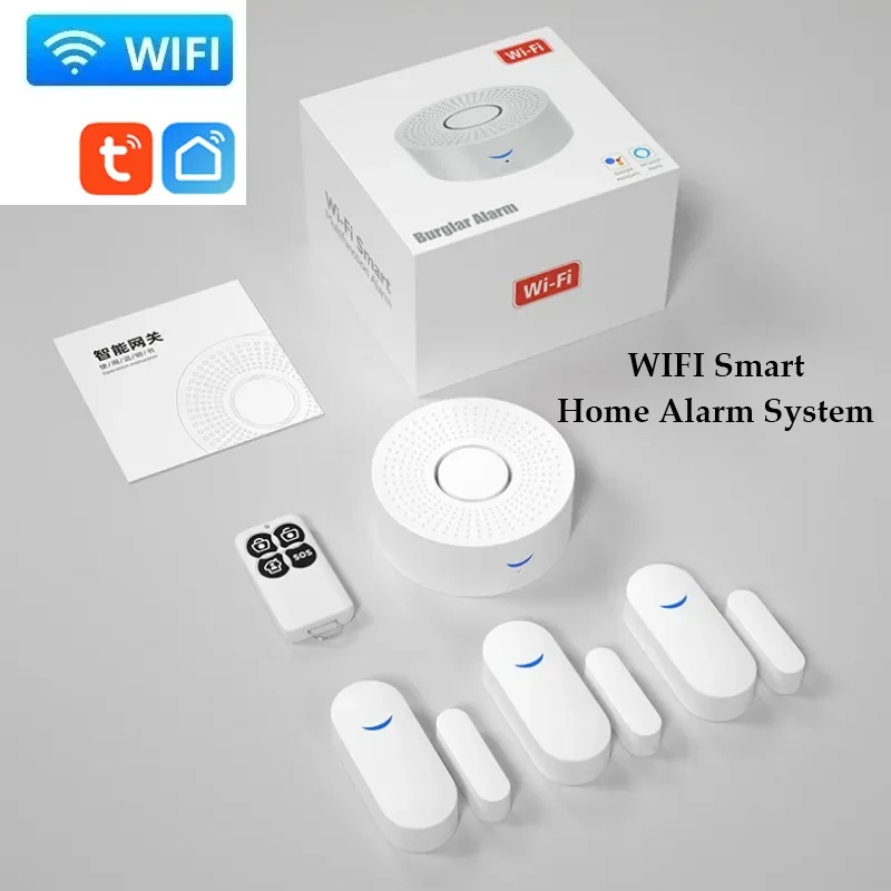 Tuya WiFi Smart Home Alarm System 433MHz Burglar Security Alarm Siren Smart Life App Control Wireless Home Alarms System Kits - Image 3